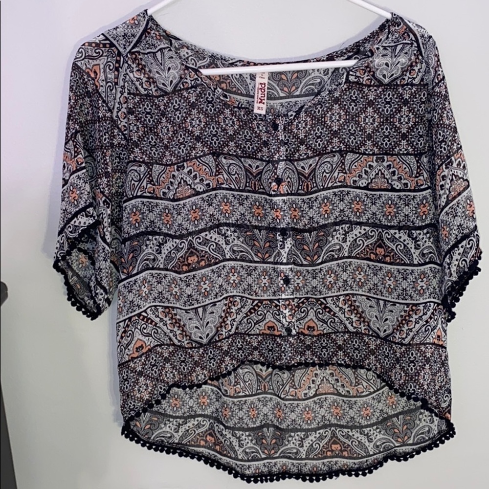 Summer see through crop top